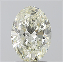 Natural Diamond 1.50 Carats, Oval with  Cut, J Color, SI2 Clarity and Certified by IGI