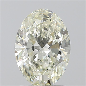 Picture of Natural Diamond 1.50 Carats, Oval with  Cut, J Color, SI2 Clarity and Certified by IGI