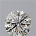 Natural Diamond 0.42 Carats, Round with Excellent Cut, H Color, IF Clarity and Certified by IGI