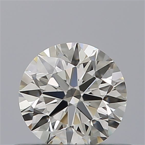 Picture of Natural Diamond 0.42 Carats, Round with Excellent Cut, H Color, IF Clarity and Certified by IGI