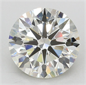 Lab Grown Diamond 3.02 Carats, Round with Ideal Cut, J Color, VS1 Clarity and Certified by IGI