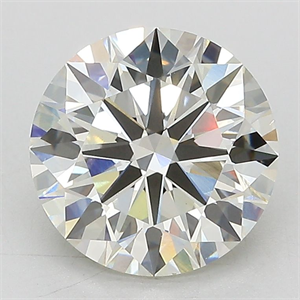 Picture of Lab Grown Diamond 3.02 Carats, Round with Ideal Cut, J Color, VS1 Clarity and Certified by IGI