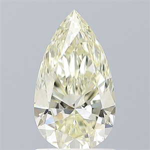 Picture of Natural Diamond 1.08 Carats, Pear with  Cut, L Color, IF Clarity and Certified by IGI