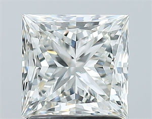 Picture of Natural Diamond 1.51 Carats, Princess with  Cut, H Color, SI1 Clarity and Certified by GIA