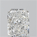 Natural Diamond 1.00 Carats, Radiant with  Cut, F Color, SI1 Clarity and Certified by GIA