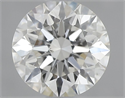 Natural Diamond 0.80 Carats, Round with Excellent Cut, H Color, SI1 Clarity and Certified by GIA