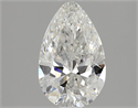 Natural Diamond 1.05 Carats, Pear with  Cut, G Color, I1 Clarity and Certified by GIA