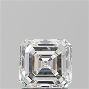 Foto Diamante Natural 1.51 quilates, Asscher , Color H, claridad VS2 y certificado GIA de