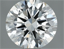 Natural Diamond 0.57 Carats, Round with Excellent Cut, H Color, VVS1 Clarity and Certified by IGI