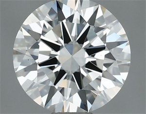 Picture of Natural Diamond 0.57 Carats, Round with Excellent Cut, H Color, VVS1 Clarity and Certified by IGI