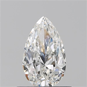 Picture of Natural Diamond 0.51 Carats, Pear with  Cut, G Color, VVS2 Clarity and Certified by GIA