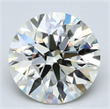 Natural Diamond 2.31 Carats, Round with Excellent Cut, L Color, VS1 Clarity and Certified by GIA