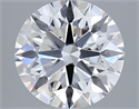 Lab Grown Diamond 3.02 Carats, Round with Excellent Cut, E Color, VVS2 Clarity and Certified by GIA
