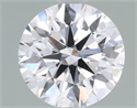 Lab Grown Diamond 1.01 Carats, Round with Ideal Cut, D Color, VVS1 Clarity and Certified by IGI