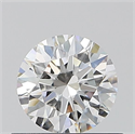 Natural Diamond 0.52 Carats, Round with Excellent Cut, H Color, VS2 Clarity and Certified by GIA