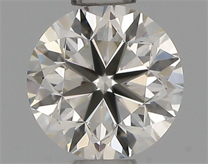 Picture of Natural Diamond 0.50 Carats, Round with Very Good Cut, I Color, VVS2 Clarity and Certified by IGI