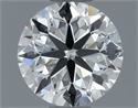 Natural Diamond 0.90 Carats, Round with Very Good Cut, F Color, VS1 Clarity and Certified by IGI