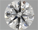 Natural Diamond 0.80 Carats, Round with Excellent Cut, J Color, VS1 Clarity and Certified by GIA