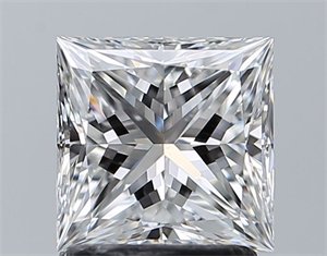 Picture of Natural Diamond 1.51 Carats, Princess with  Cut, E Color, VS2 Clarity and Certified by GIA