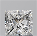 Natural Diamond 0.90 Carats, Princess with  Cut, G Color, VVS2 Clarity and Certified by GIA
