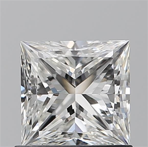 Picture of Natural Diamond 0.90 Carats, Princess with  Cut, G Color, VVS2 Clarity and Certified by GIA