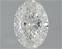 Natural Diamond 1.21 Carats, Oval with  Cut, J Color, SI2 Clarity and Certified by GIA