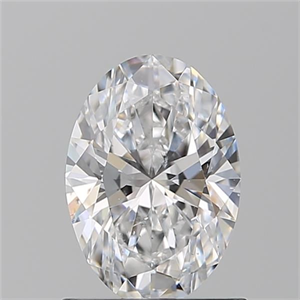 Picture of Natural Diamond 1.01 Carats, Oval with  Cut, D Color, SI1 Clarity and Certified by GIA