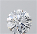 Natural Diamond 0.40 Carats, Round with Excellent Cut, D Color, VS2 Clarity and Certified by GIA