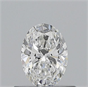 Natural Diamond 0.51 Carats, Oval with  Cut, E Color, VVS2 Clarity and Certified by GIA