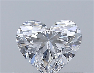 Picture of Natural Diamond 0.34 Carats, Heart with  Cut, D Color, VVS1 Clarity and Certified by GIA