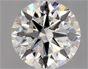 Natural Diamond 0.70 Carats, Round with Excellent Cut, J Color, SI1 Clarity and Certified by GIA