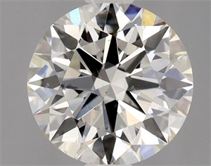Picture of Natural Diamond 0.70 Carats, Round with Excellent Cut, J Color, SI1 Clarity and Certified by GIA