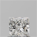 Natural Diamond 0.71 Carats, Princess with  Cut, G Color, VVS1 Clarity and Certified by GIA
