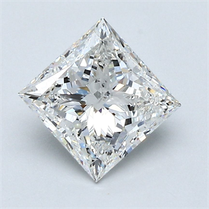 Foto Diamante Natural 1.80 quilates, Princesa , Color G, claridad SI2 y certificado GIA de