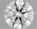 Lab Grown Diamond 4.45 Carats, Round with Ideal Cut, D Color, VS1 Clarity and Certified by IGI