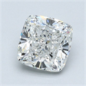 Natural Diamond 1.22 Carats, Cushion with  Cut, H Color, SI2 Clarity and Certified by GIA