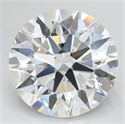 Lab Grown Diamond 3.78 Carats, Round with Excellent Cut, D Color, VVS1 Clarity and Certified by GIA