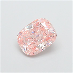 Picture of Lab Grown Diamond 1.44 Carats, CUSHION MODIFIED with  Cut, Fancy Intense Pink Color, VS1 Clarity and Certified by IGI