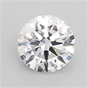Lab Grown Diamond 1.03 Carats, Round with Ideal Cut, D Color, VVS2 Clarity and Certified by IGI