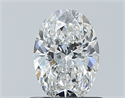 Natural Diamond 0.72 Carats, Oval with  Cut, E Color, SI2 Clarity and Certified by GIA