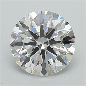 Picture of Lab Grown Diamond 1.32 Carats, Round with Ideal Cut, D Color, VS2 Clarity and Certified by IGI