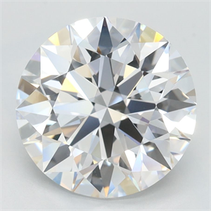 Picture of Lab Grown Diamond 3.02 Carats, Round with Ideal Cut, D Color, IF Clarity and Certified by IGI