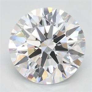 Picture of Lab Grown Diamond 2.59 Carats, Round with Ideal Cut, D Color, VVS1 Clarity and Certified by IGI