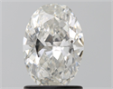 Natural Diamond 1.20 Carats, Oval with  Cut, G Color, VS2 Clarity and Certified by GIA