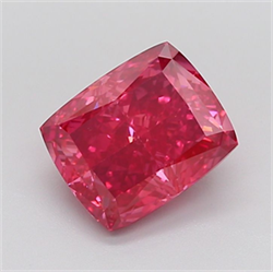 Picture of Lab Grown Diamond 4.02 Carats, CUSHION MODIFIED with  Cut, Fancy Vivid Pink Color, VS1 Clarity and Certified by IGI