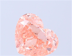 Picture of Lab Grown Diamond 4.03 Carats, Heart with  Cut, Fancy Vivid Pink Color, VS2 Clarity and Certified by IGI