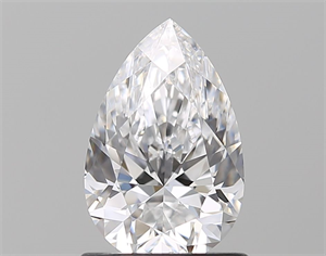 Picture of Natural Diamond 1.01 Carats, Pear with  Cut, D Color, VS2 Clarity and Certified by GIA