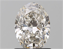 Natural Diamond 1.01 Carats, Oval with  Cut, I Color, SI2 Clarity and Certified by GIA