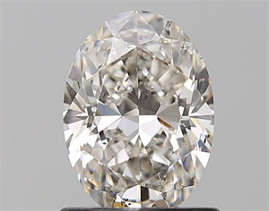 Picture of Natural Diamond 1.01 Carats, Oval with  Cut, I Color, SI2 Clarity and Certified by GIA