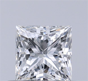 Picture of Natural Diamond 0.50 Carats, Princess with  Cut, F Color, SI1 Clarity and Certified by GIA